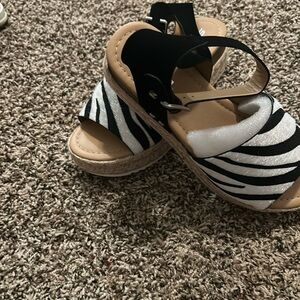 Zebra Print Ankle strap